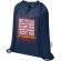 Bolsa con cuerdas Peru Blend de algodón reciclado GRS 5L Azul marino detalle 16