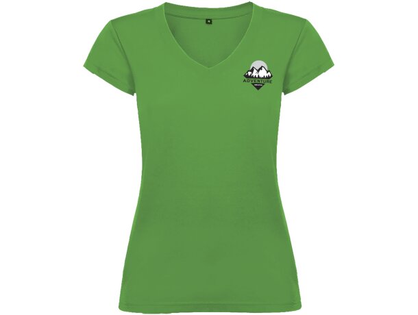 Camiseta cuello pico mujer Roly Victoria algodón 155 g/m² detalle 16