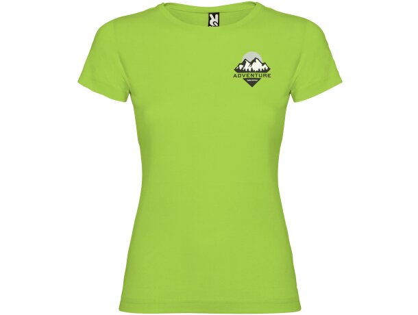 Camiseta mujer manga corta Jamaica Roly 100% algodón entallada detalle 21