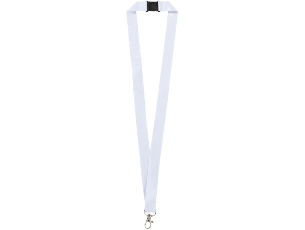 Lanyard con cierre de seguridad Blanco detalle 4