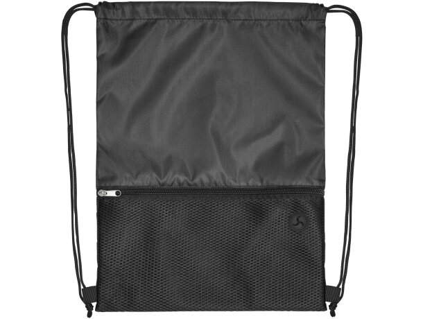 Mochila de cuerdas para empresa poliéster Oriole Negro intenso detalle 2