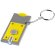 Llavero con linterna y porta moneda amarillo merchandising