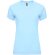 Camiseta deportiva manga corta mujer Bahrain Roly técnica Azul celeste