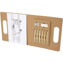 Set para colorear Fir con lápices y papel FSC