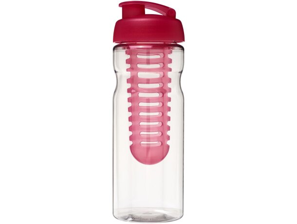H2O Active® Base Bidón deportivo e infusor con Tapa Flip de 650 ml Transparente/rosa detalle 23