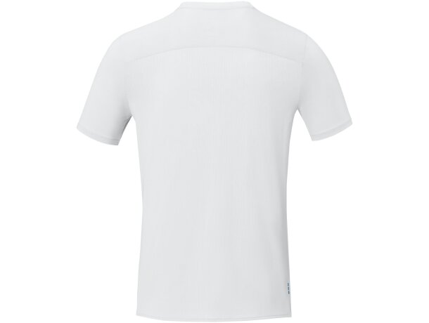 Camiseta Cool fit de manga corta para hombre en GRS reciclado Borax Blanco detalle 3