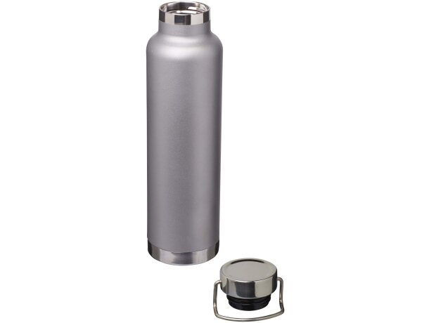 Botella Thor 650ml acero inoxidable reciclado certificado RCS Gris detalle 22