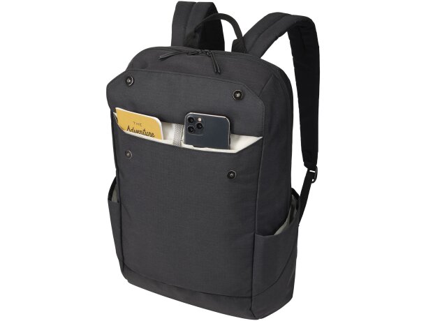 Mochila 20L Thule Lithos con compartimento acolchado portátil Negro intenso detalle 4