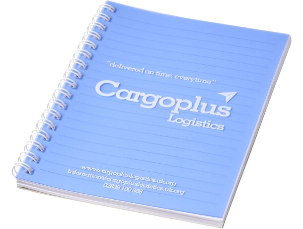 Libreta Rothko A5 espiral lateral cubierta polipropileno FSC Azul/blanco detalle 20