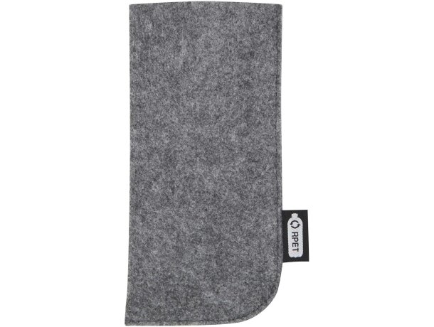 Funda gafas material reciclado certificado GRS Felta Gris medio detalle 2