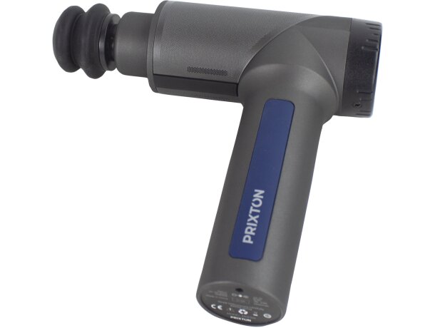 Pistola de masaje Prixton MGF100 con 6 cabezales intercambiables Negro intenso detalle 4