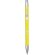 Bolígrafo aluminio reciclado Moneta lacado brillo detalles cromados Amarillo