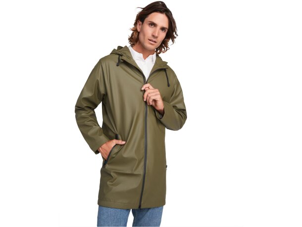 Chubasquero impermeable Sitka Roly con capucha y visera detalle 7