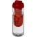 H2O Active® Base Bidón deportivo e infusor con Tapa Flip de 650 ml Transparente/rojo