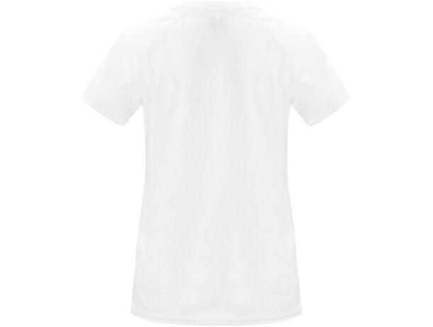 Camiseta deportiva manga corta mujer Bahrain Roly técnica Blanco detalle 2