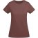 Camiseta mujer algodón orgánico Breda de Roly Rojo pálido