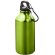 Cantimplora de aluminio con mosquetón 350 ml personalizada verde claro