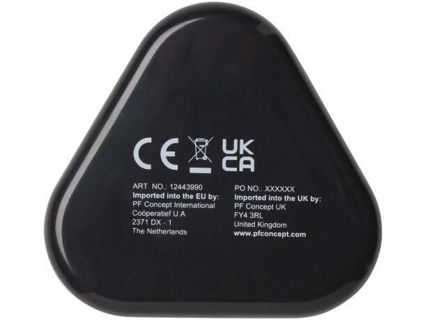 Auriculares con estuche plástico reciclado Rebel Negro intenso detalle 3