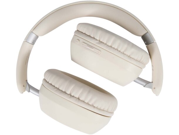 Auriculares ANC y ENC plegables plástico reciclado Hoggar Blanco detalle 8
