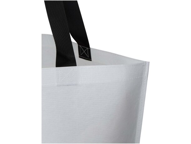 Bolsa tote Duo 30 litros plástico reciclado certificado GRS Blanco detalle 5
