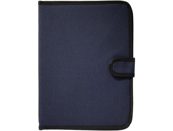 Portafolios A4 de poliester con cierre de lengüeta Azul marino detalle 5