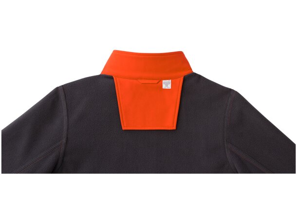 Chaqueta softshell Orion con microforro para mujer Naranja detalle 10