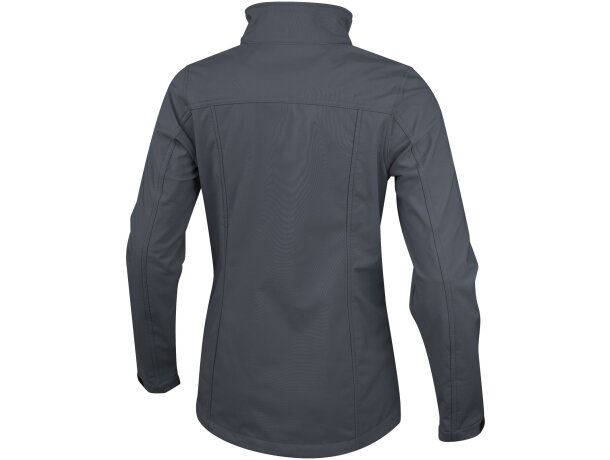Chaqueta softshell de mujer Maxson impermeable transpirable Gris tormenta detalle 27