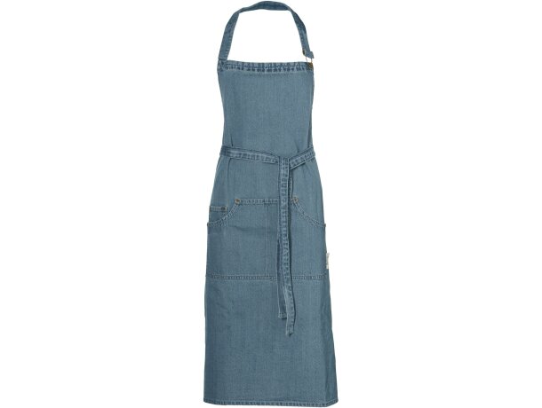 delantal unisex con botones y bolsillos de la marca Jamie Oliver azul medio delantal unisex con botones y bolsillos de la marca Jamie Oliver azul medio