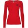 Camiseta manga larga mujer algodón 100% Roly Extreme Rojo detalle 29