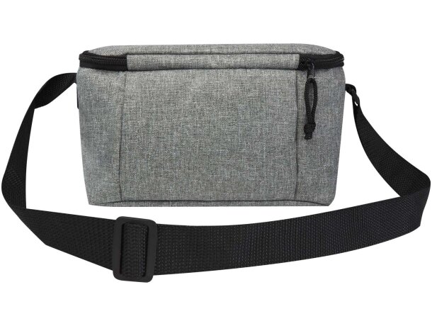 Bolsa nevera Tundra de RPET con certificado GRS para 6 latas Gris mezcla detalle 11