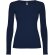 Camiseta manga larga mujer algodón 100% Roly Extreme Azul marino