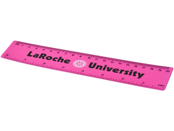 Regla de plástico flexible Rothko 20 cm doble escala Magenta detalle 13