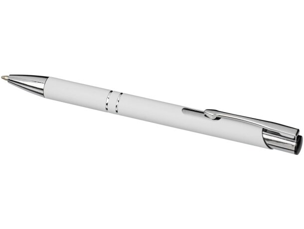 Bolígrafo con empuñadura de tacto suave Moneta grabado