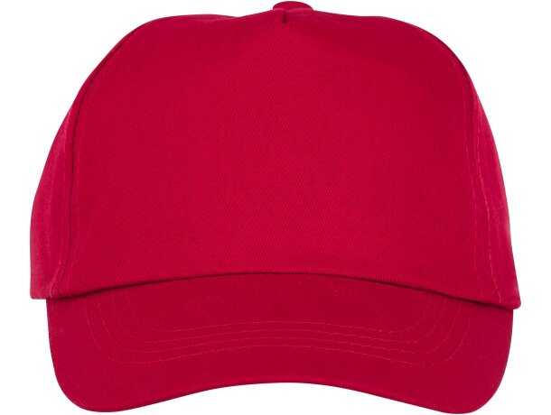 Gorra infantil de 5 paneles Feniks Kids Rojo detalle 11