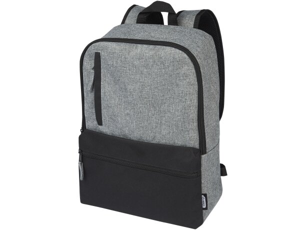 Mochila portátil 15 pulgadas reciclada grs dos tonos reclaim Negro intenso/gris mezcla detalle 7