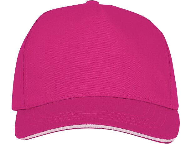 Gorra de 5 paneles con ribete. Personalizadas para tu estilo único Magenta detalle 2