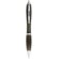 Bolígrafo ergonómico con clip personalizado negro intenso