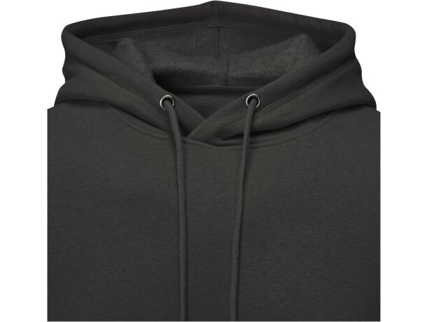 Sudadera con capucha Charon para hombre con interior afelpado Negro intenso detalle 47