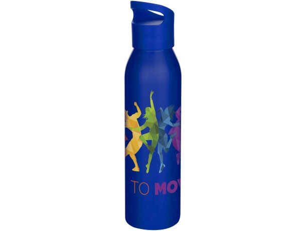 Botella Sky de acero inoxidable reciclado con asa 650 ml Azul detalle 10