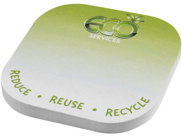 Notas adhesivas recicladas Sticky-Mate con certificación FSC Blanco detalle 4