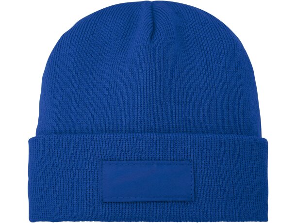 Gorro de lana con parche Boreas Azul detalle 31