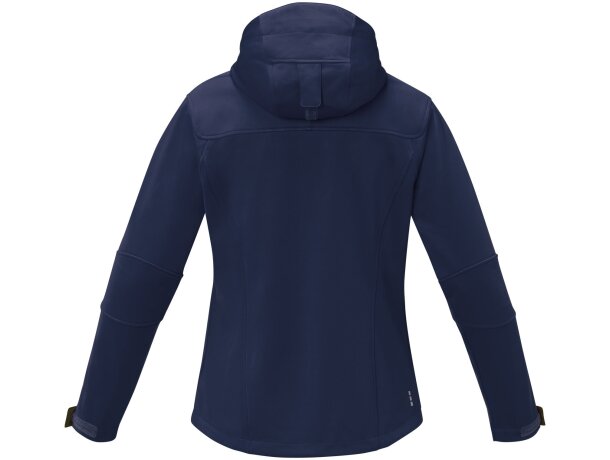 Chaqueta softshell Match mujer tres capas Azul marino detalle 5