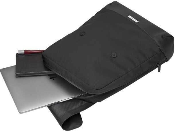 Mochila fina Moleskine Metro con compartimento para portátil Negro intenso detalle 2