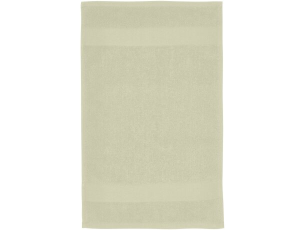 Toalla Sophia algodón orgánico 30 x 50 cm certificada OEKO-TEX Gris claro detalle 5