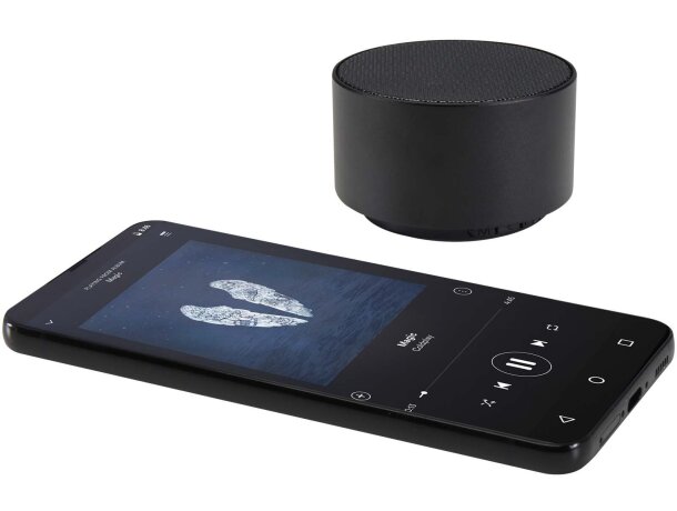 Altavoz inalámbrico bluetooth Ankaa aluminio reciclado 3W Negro intenso detalle 5