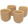 Set de cuatro tazas de expreso Male 90ml en cerámica detalle 15