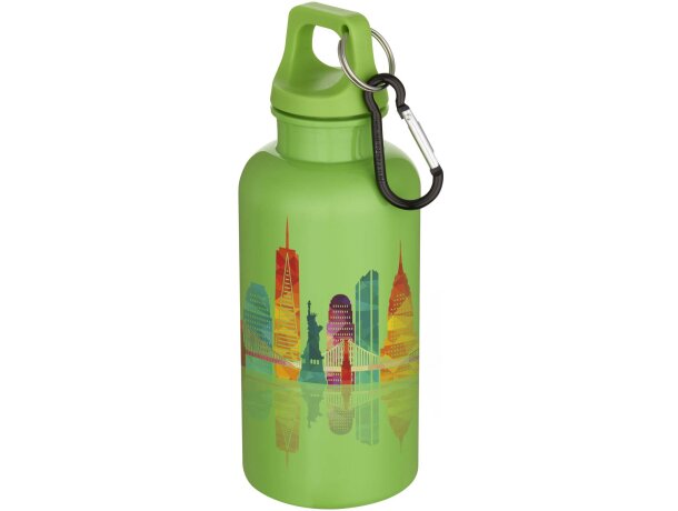 Botella Oregon 400ml de plástico PET reciclado certificado Verde manzana detalle 7
