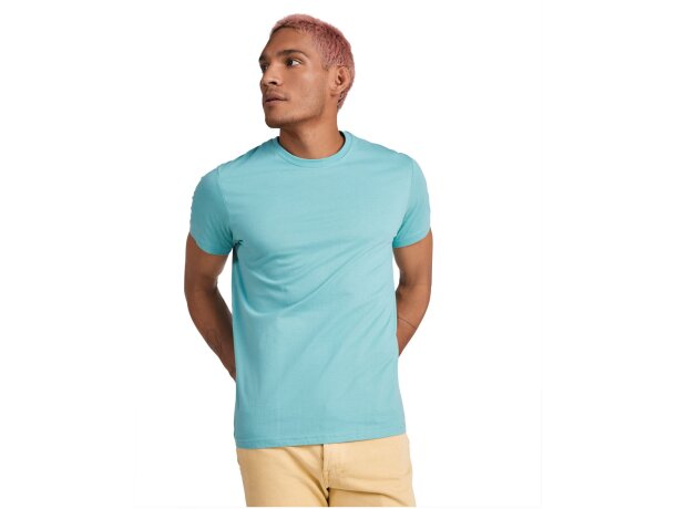 Camiseta manga corta hombre Stafford Roly algodón 190 g/m² Naranja detalle 91