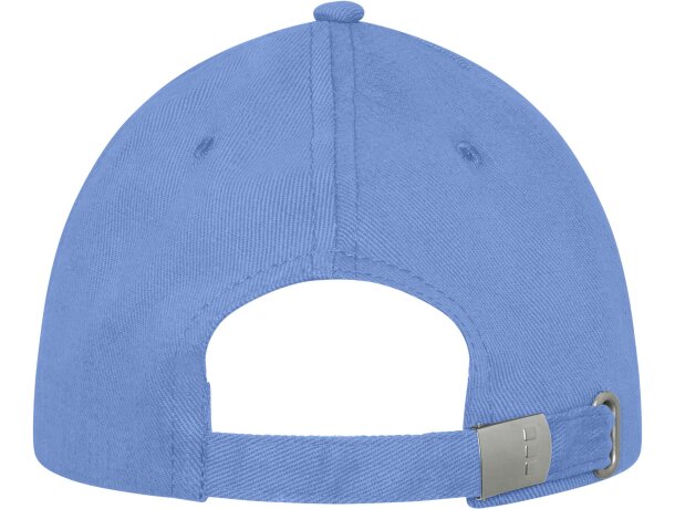 Gorra de 6 paneles Darton personalizadas con detalle de ribete elegante Azul claro detalle 15