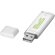 Memoria USB 4 GB Flat de plástico con diseño minimalista Plateado detalle 1